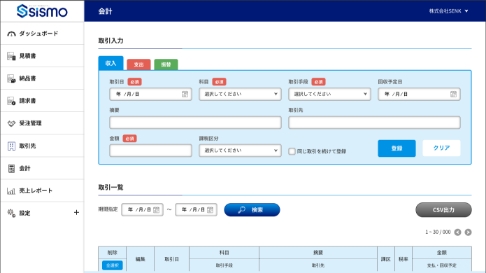 各種情報入力